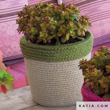 patroon breien haken woning bloembak lente zomer katia 6124 50c p