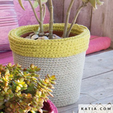 patroon breien haken woning bloembak lente zomer katia 6124 50d p