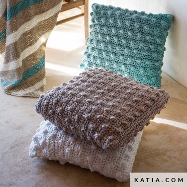 patroon breien haken woning kussen lente zomer katia 6124 28 p