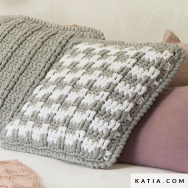 patroon breien haken woning kussen lente zomer katia 6124 37 p