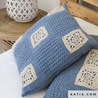 patroon breien haken woning kussen lente zomer katia 6124 39 p