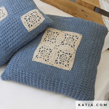 patroon breien haken woning kussen lente zomer katia 6124 40 p