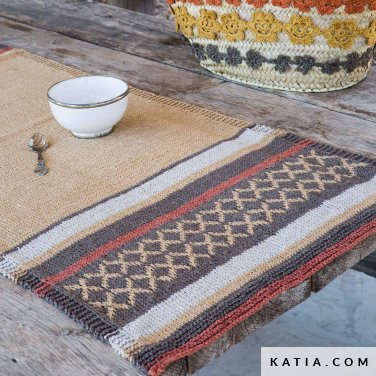 patroon breien haken woning tafelloper lente zomer katia 6124 3 p