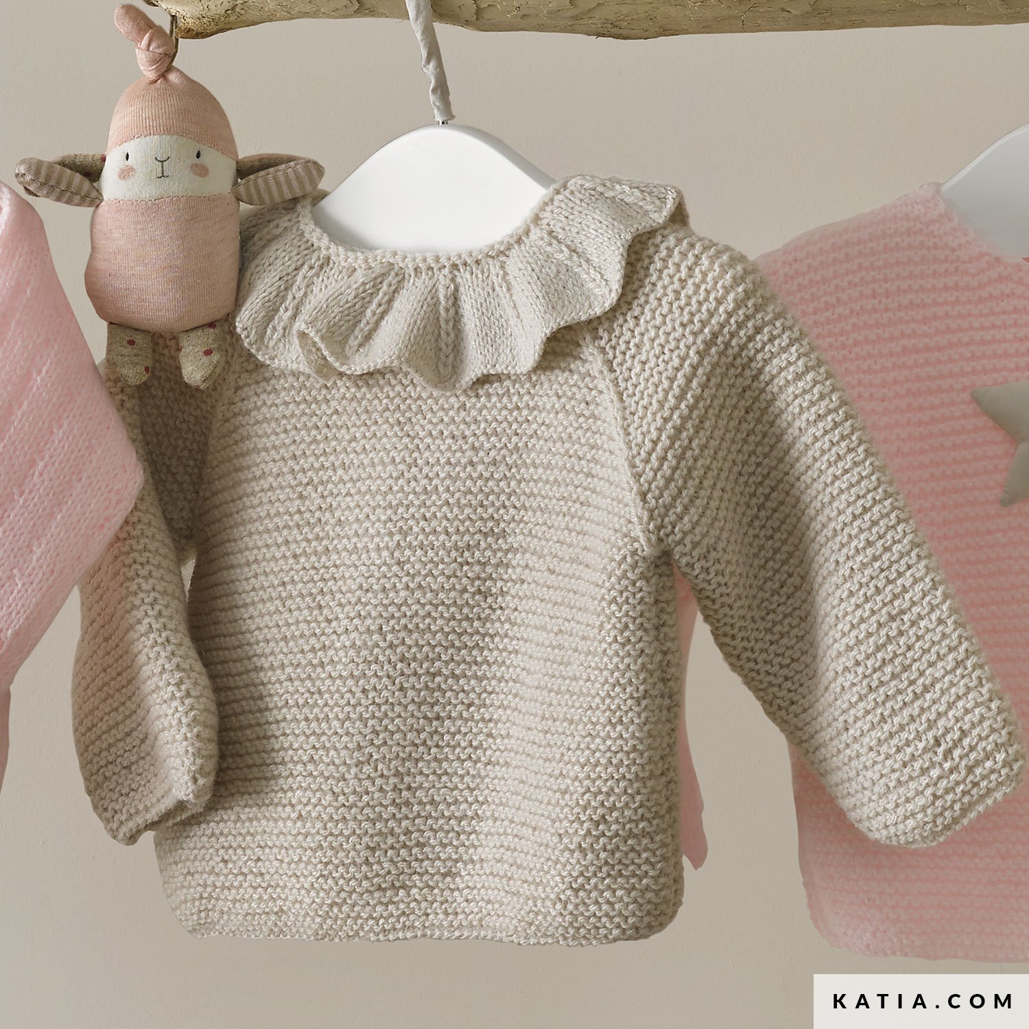 Hand knitted baby sweater Kleding Meisjeskleding Babykleding voor meisjes Truien 6-12 months mint turquoise green button shoulder jumper 