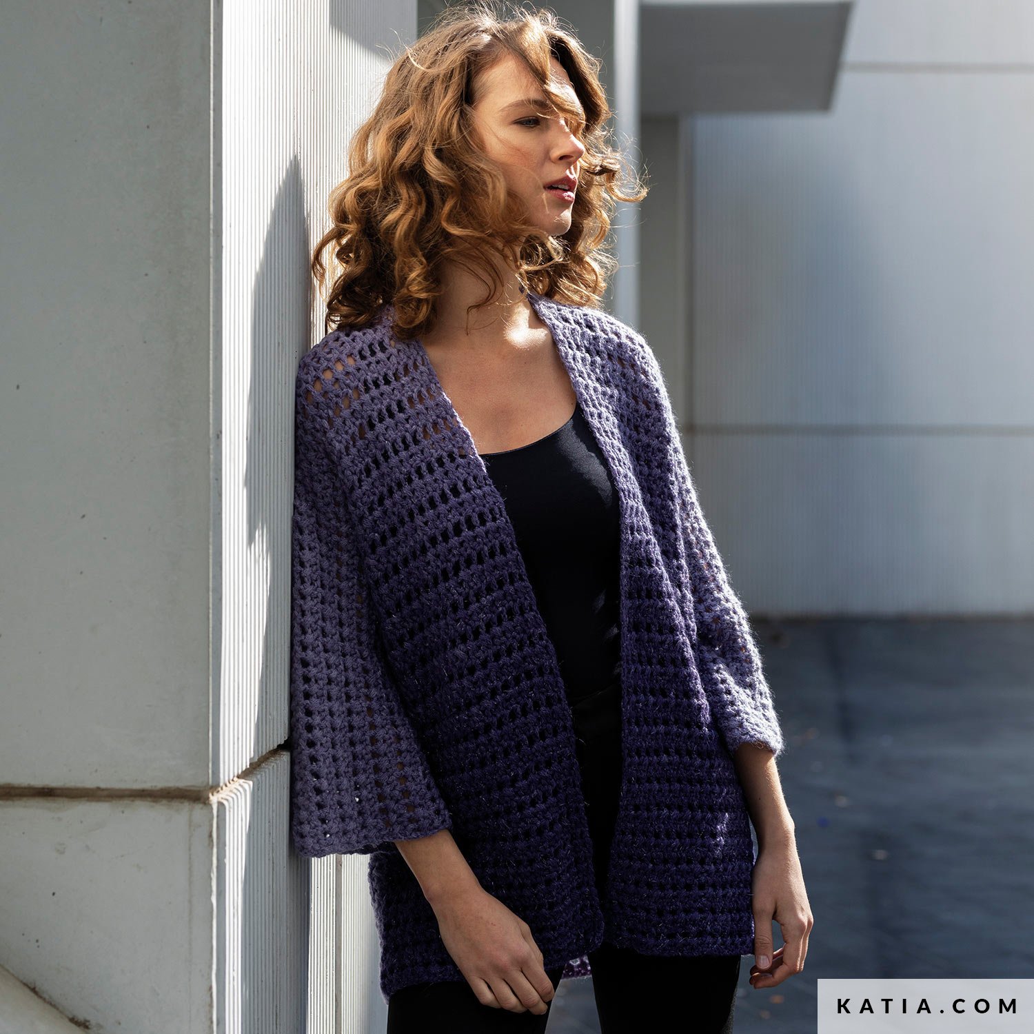 Chaqueta kimono de punto Ganchillo Magico -