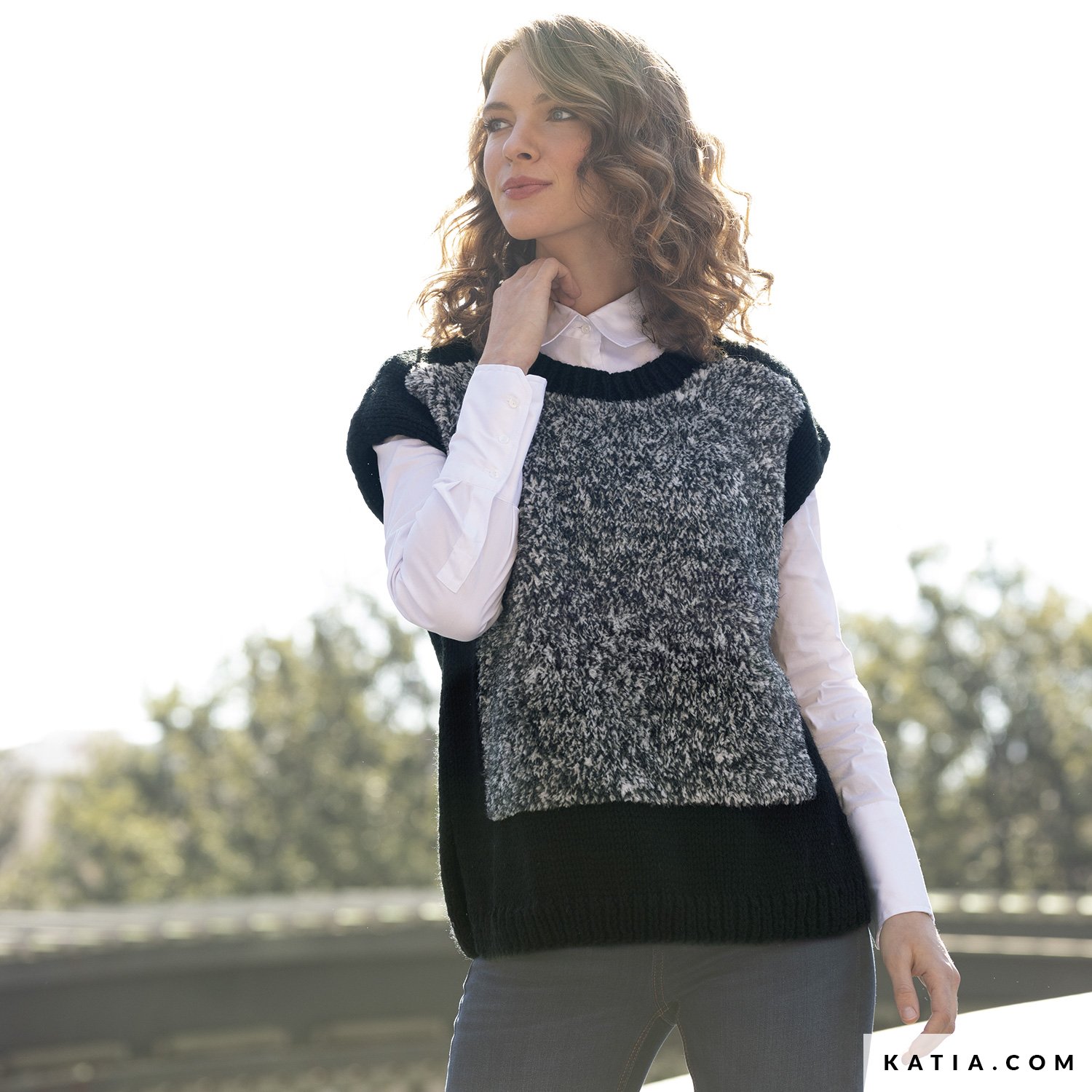 Patron pull sans manche femme Clearance