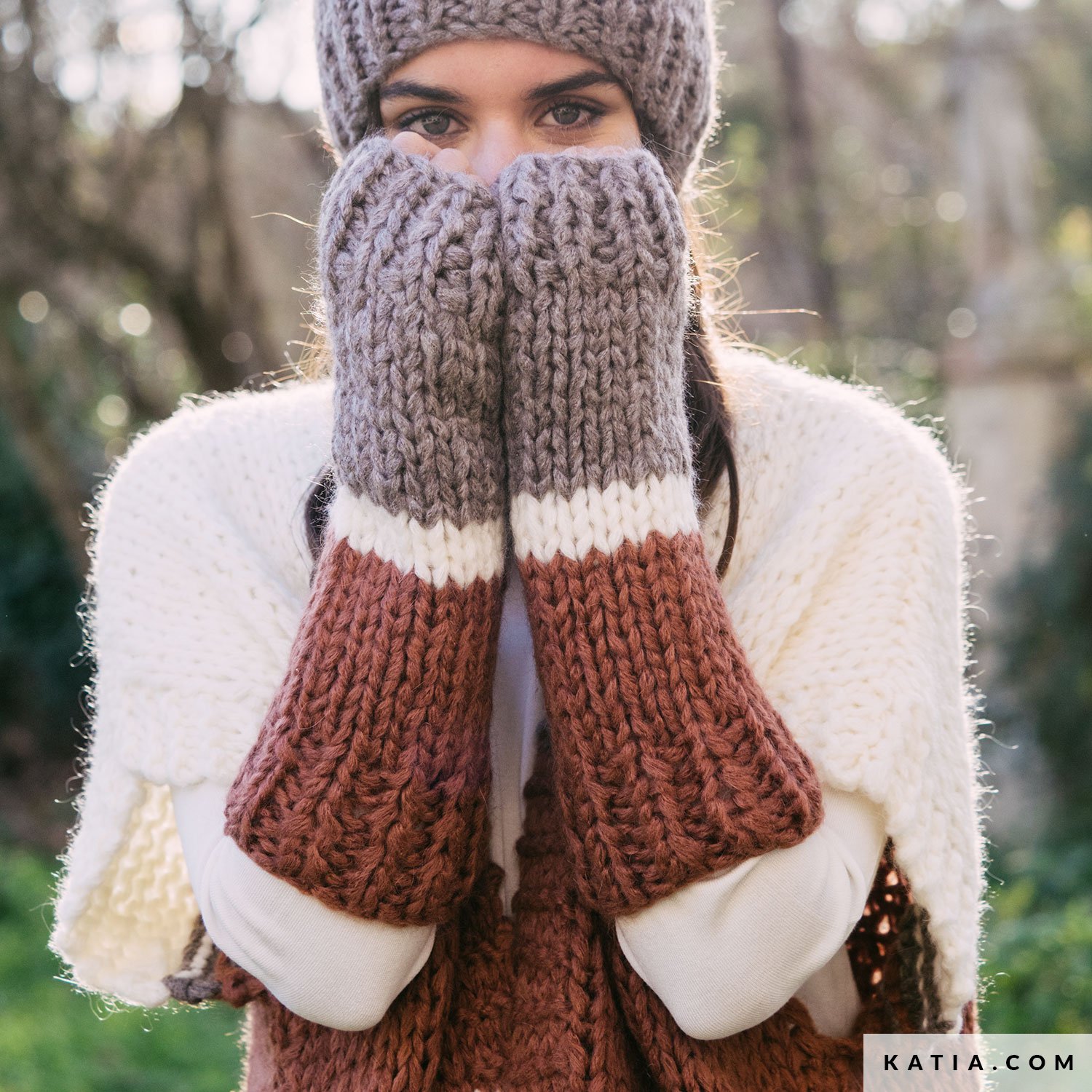 Wrist Warmers Woman Autumn Winter Models Patt Katia Com