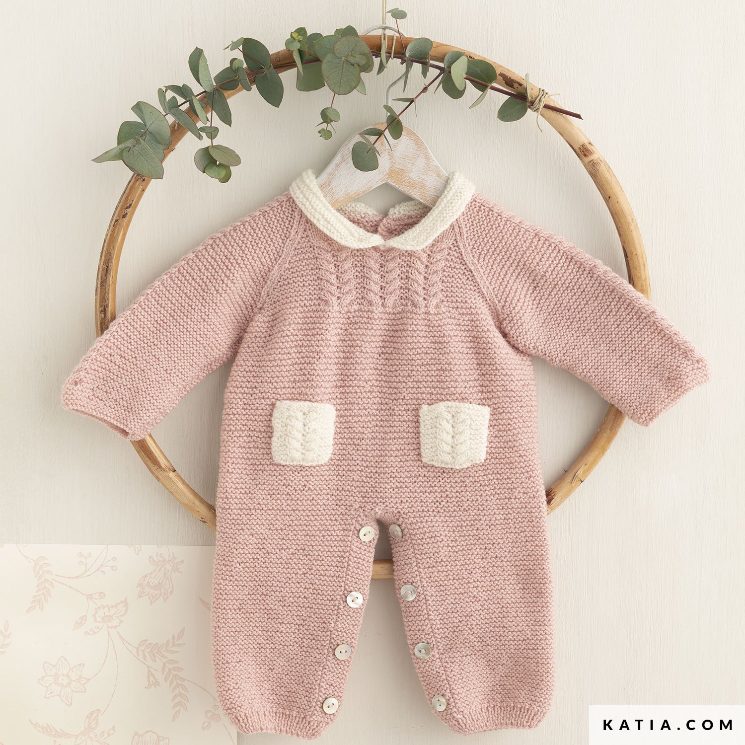 Noord West stikstof krijgen Kruippakje - Baby - Herfst / Winter - modellen & patronen | Katia.com