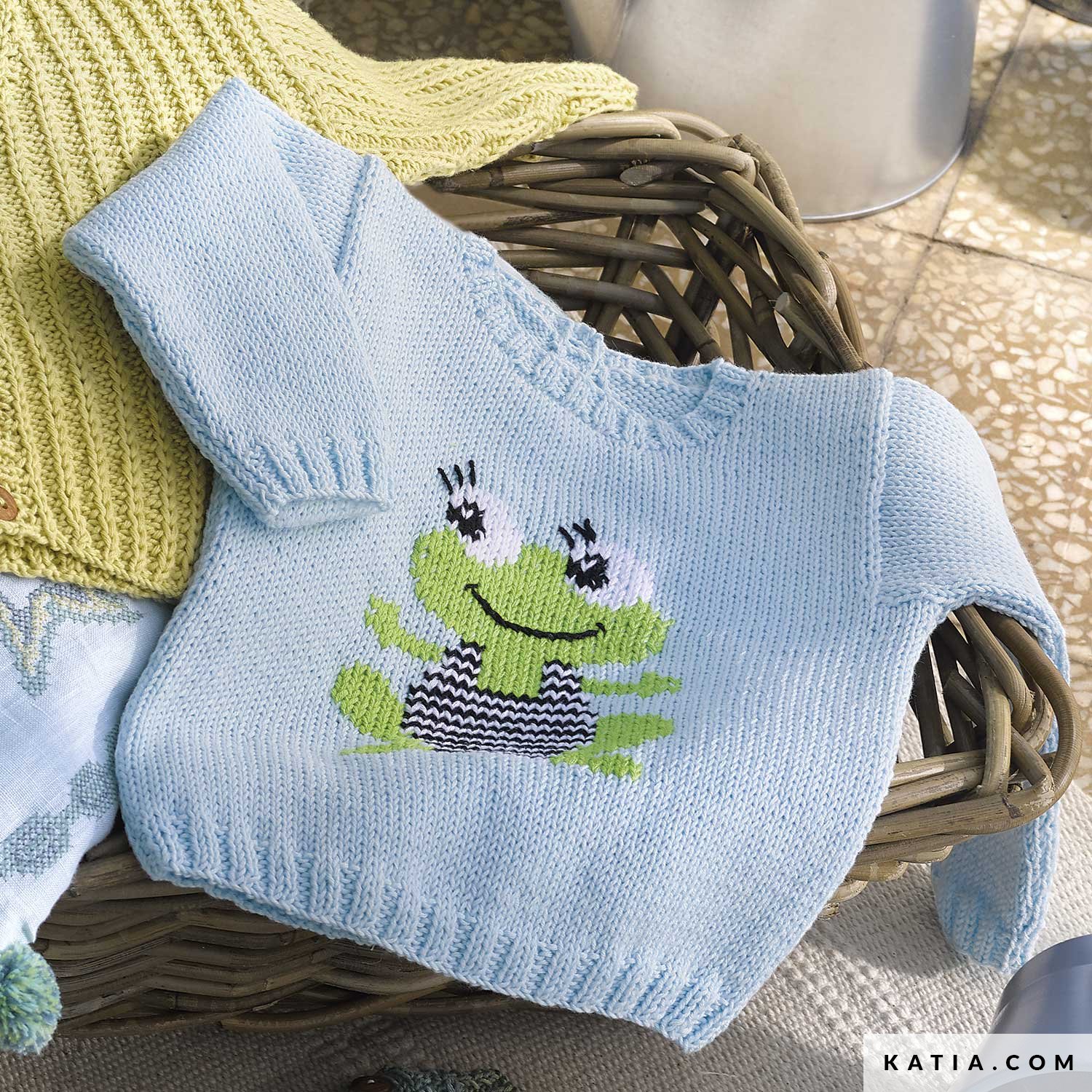 Kleding Unisex kinderkleding Unisex babykleding Sweaters Vintage White Hand Knit Baby Sweater Embroidered Cotton Baby Pillowcase Hobo Pig 
