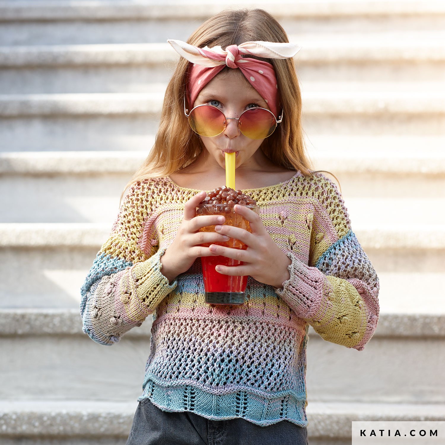 Sweater Kids Spring Summer models patterns Katia