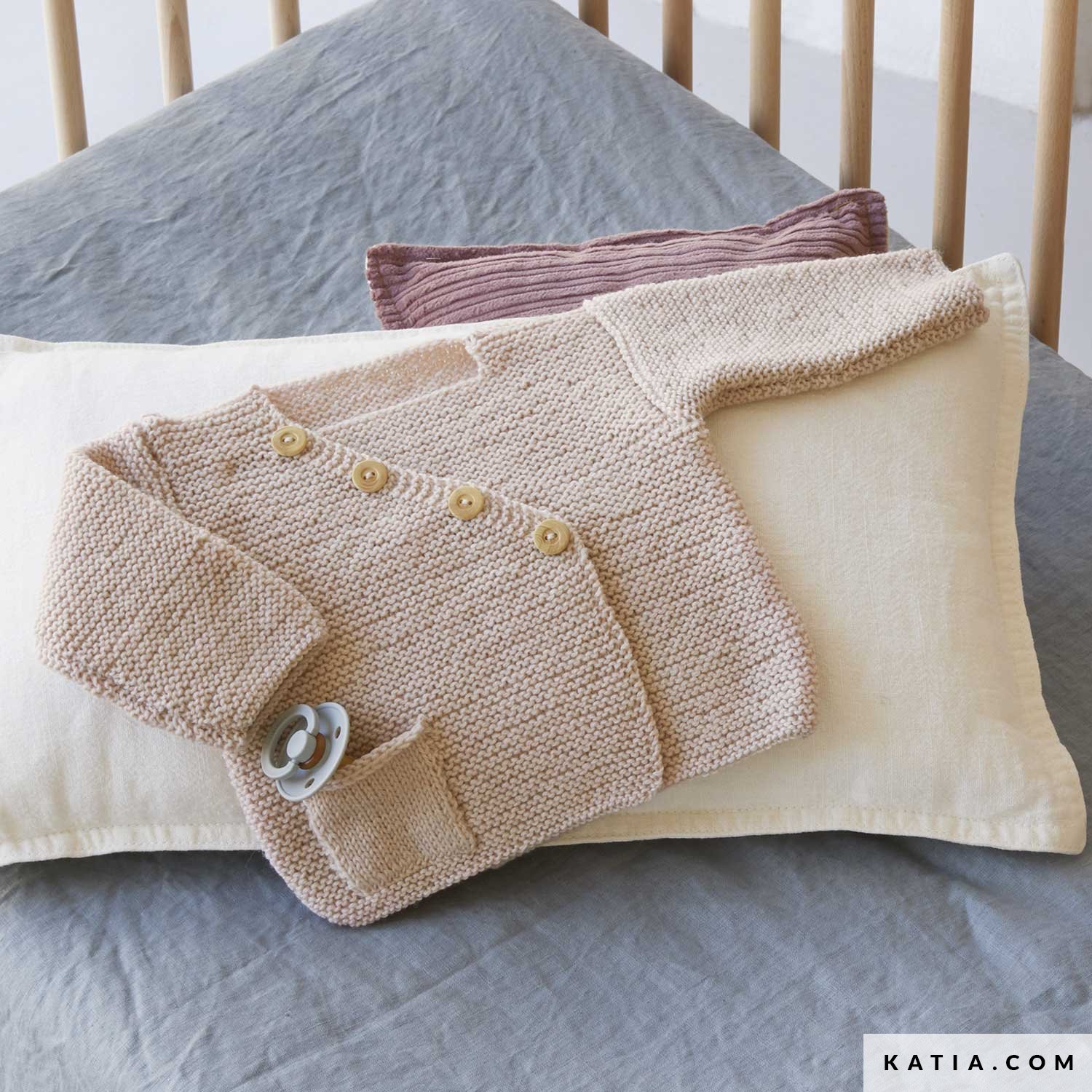 patroon breien haken baby jas herfst winter katia 6181 20 g