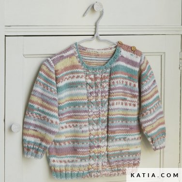 pattern knit crochet baby sweater autumn winter katia 6181 39 p