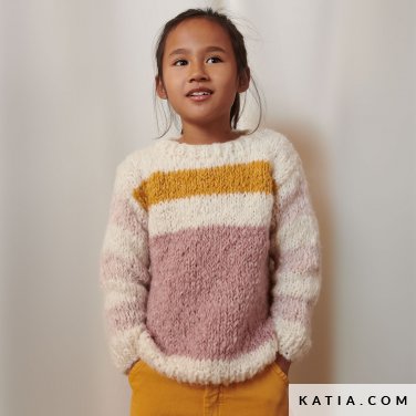 patron tejer punto ganchillo ninos jersey otono invierno katia 6182 2 p