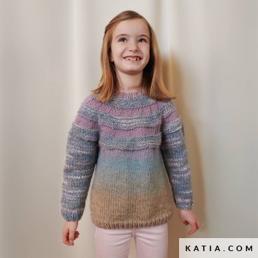 patron tejer punto ganchillo ninos jersey otono invierno katia 6182 26 p