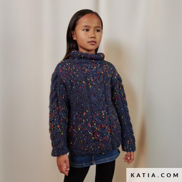 patron tejer punto ganchillo ninos jersey otono invierno katia 6182 30 p