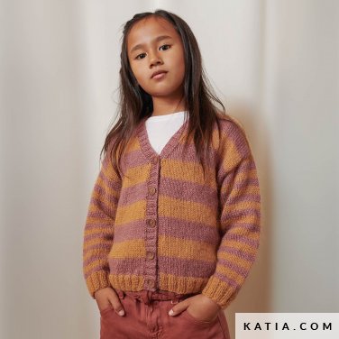 patron tejer punto ganchillo ninos jersey otono invierno katia 6182 6 p