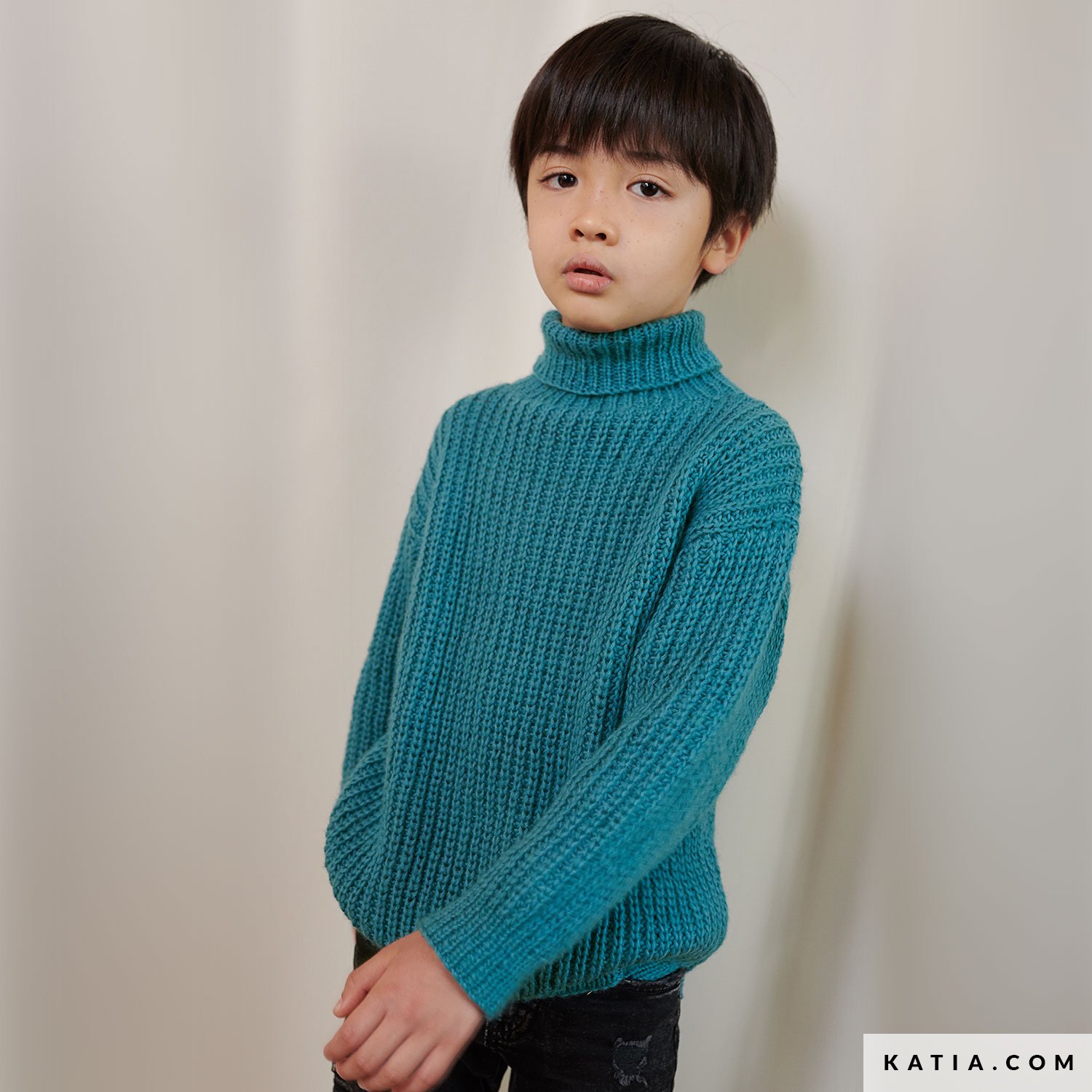 Pull garçon enfant enfant enfant pull en tricot solide vêtements d