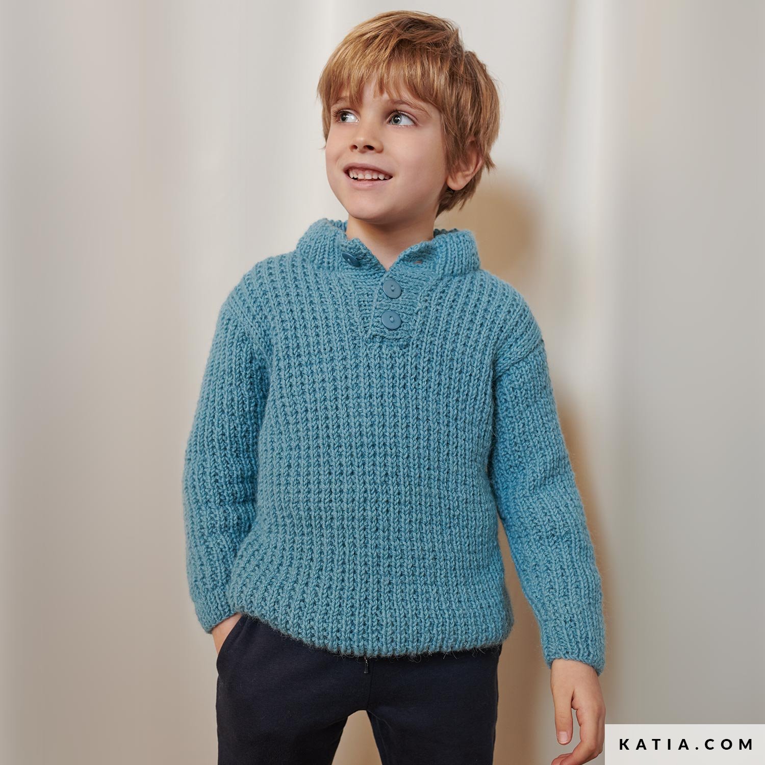 Pull Col Roulé Enfant – Tricot Doux Et Chaud – Pour Garçons Et Filles – Couleurs Unies – Automne/Hiver – Taille Asiatique