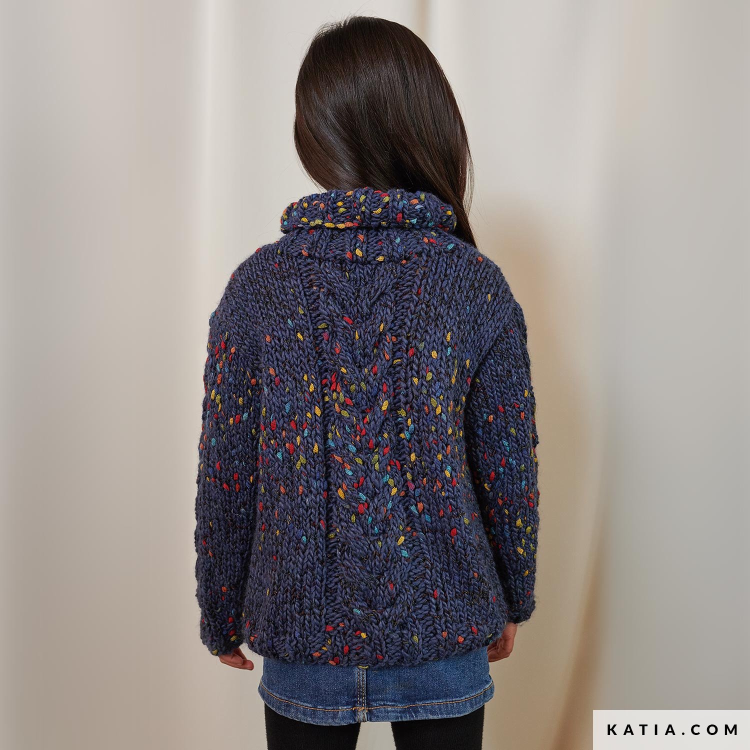 Pull Col Roulé Enfant Valcatch – Coton Doux, Torsadé, Chaud Pour Automne-Hiver (1-10 Ans)