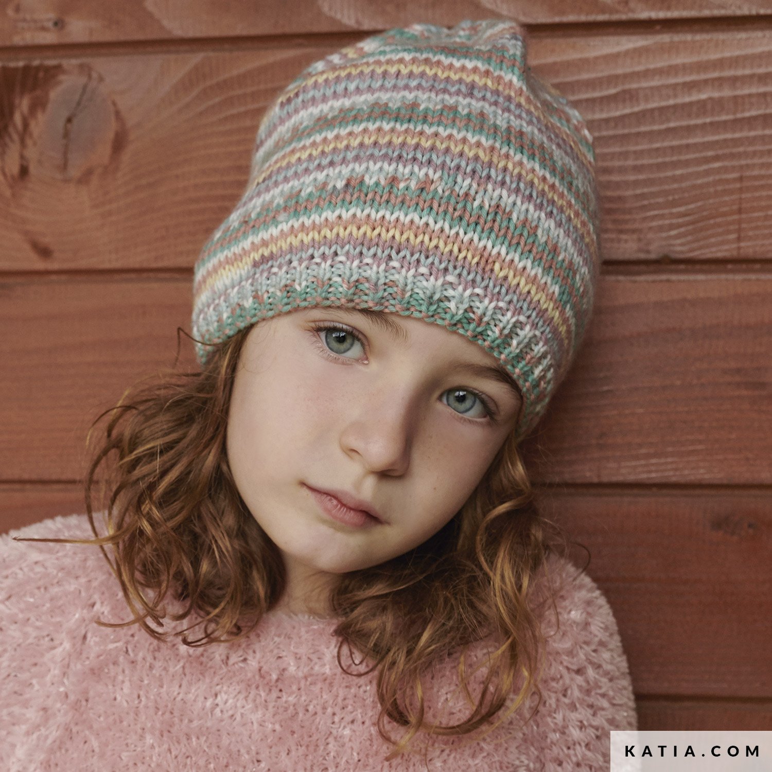 patroon breien haken kinderen muts herfst winter katia 6182 20 g