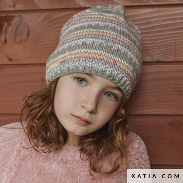 pattern knit crochet kids cap autumn winter katia 6182 20 p
