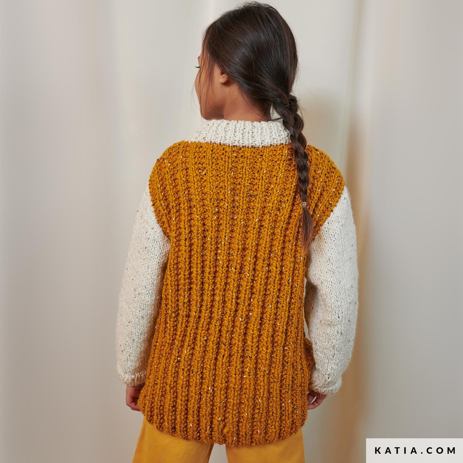 Tween Girls Long Sleeve Cable Knit Chenille Sweater - RED