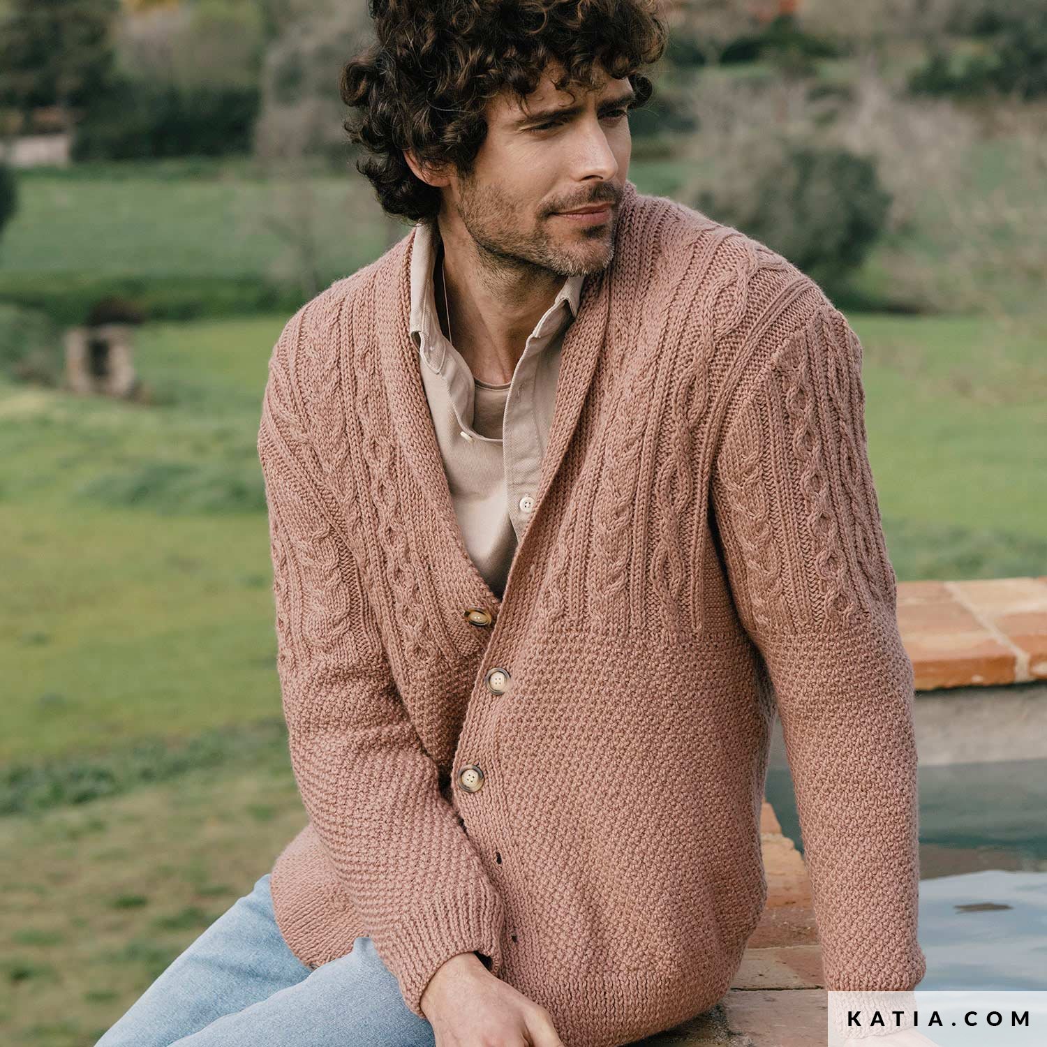 Cárdigan clásico con cremallera para hombre, Chaqueta de punto con estilo  urbano, abrigo Vintage para invierno