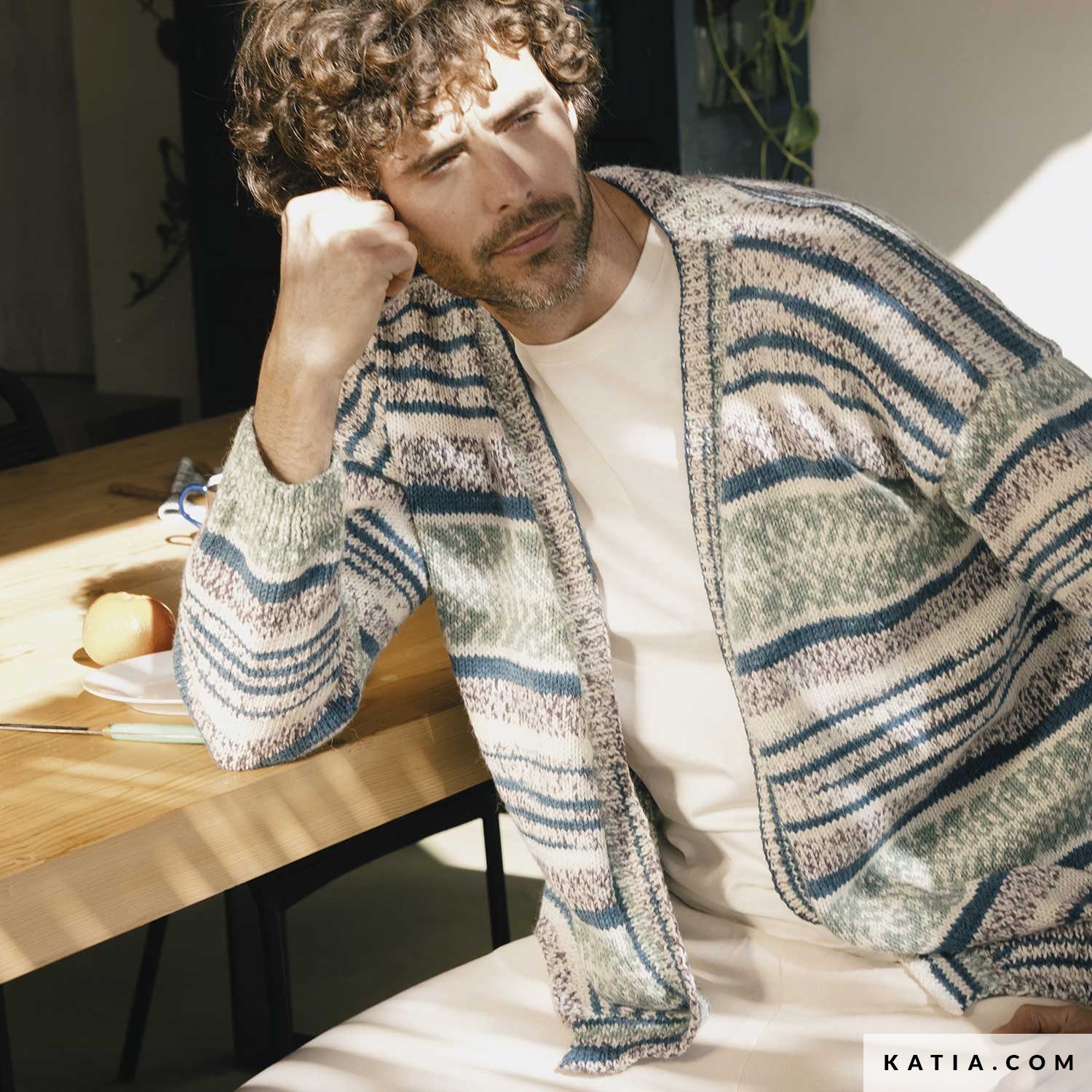 Veste en top tricot homme