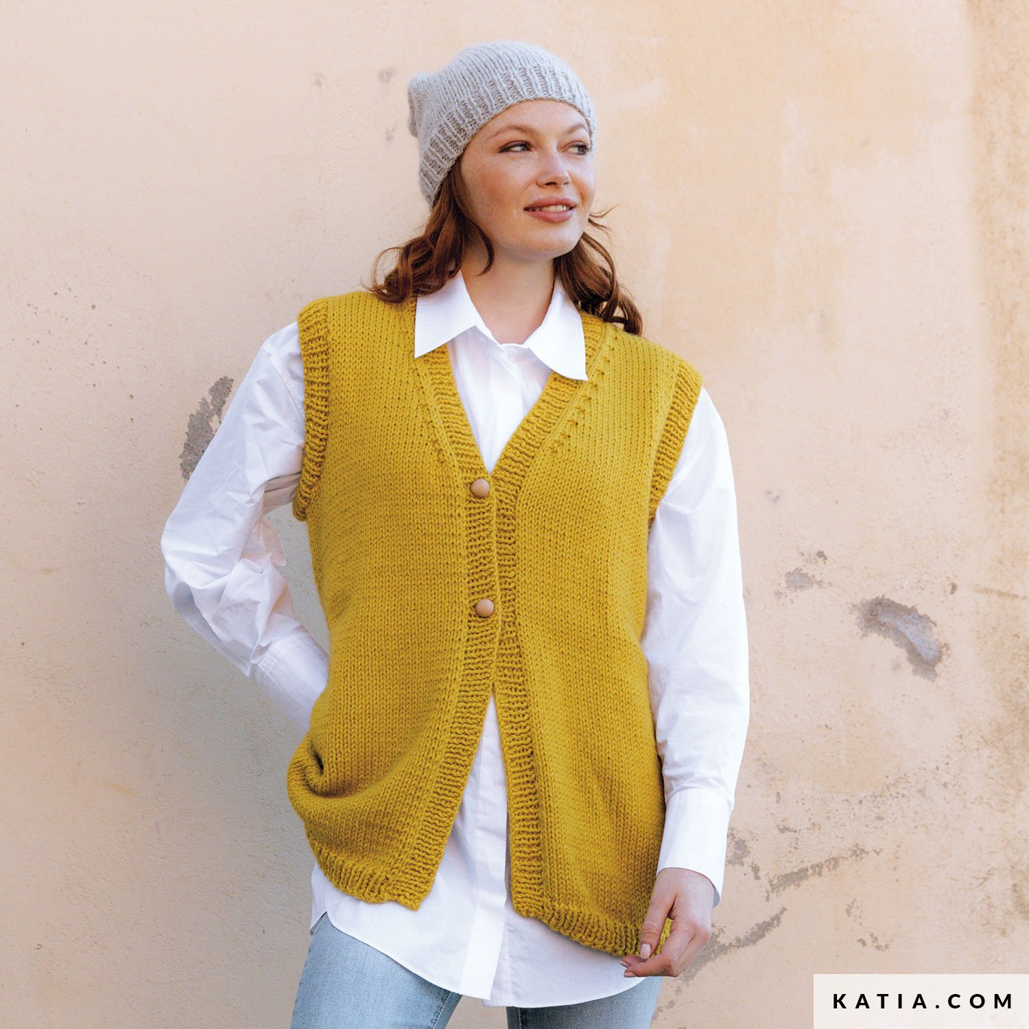 explication gratuite tricot gilet sans manche femme