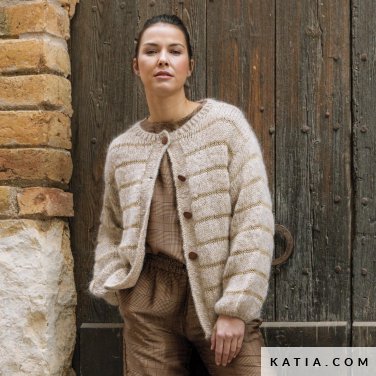 patroon breien haken dames jas herfst winter katia 6184 31 p