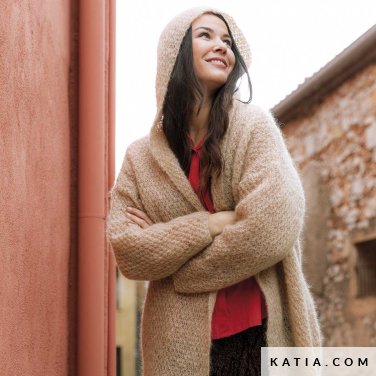 patroon breien haken dames jas herfst winter katia 6184 33 p
