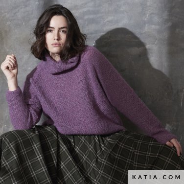 patroon breien haken dames trui herfst winter katia 6185 19 p