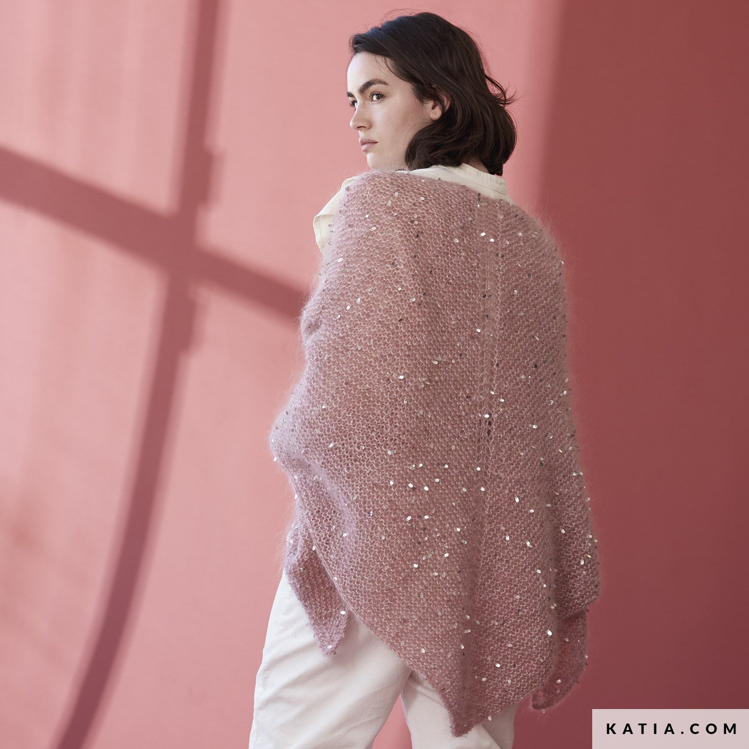 Unisex Cashmere Oversized Woven Scarf Pink - Gobi Cashmere