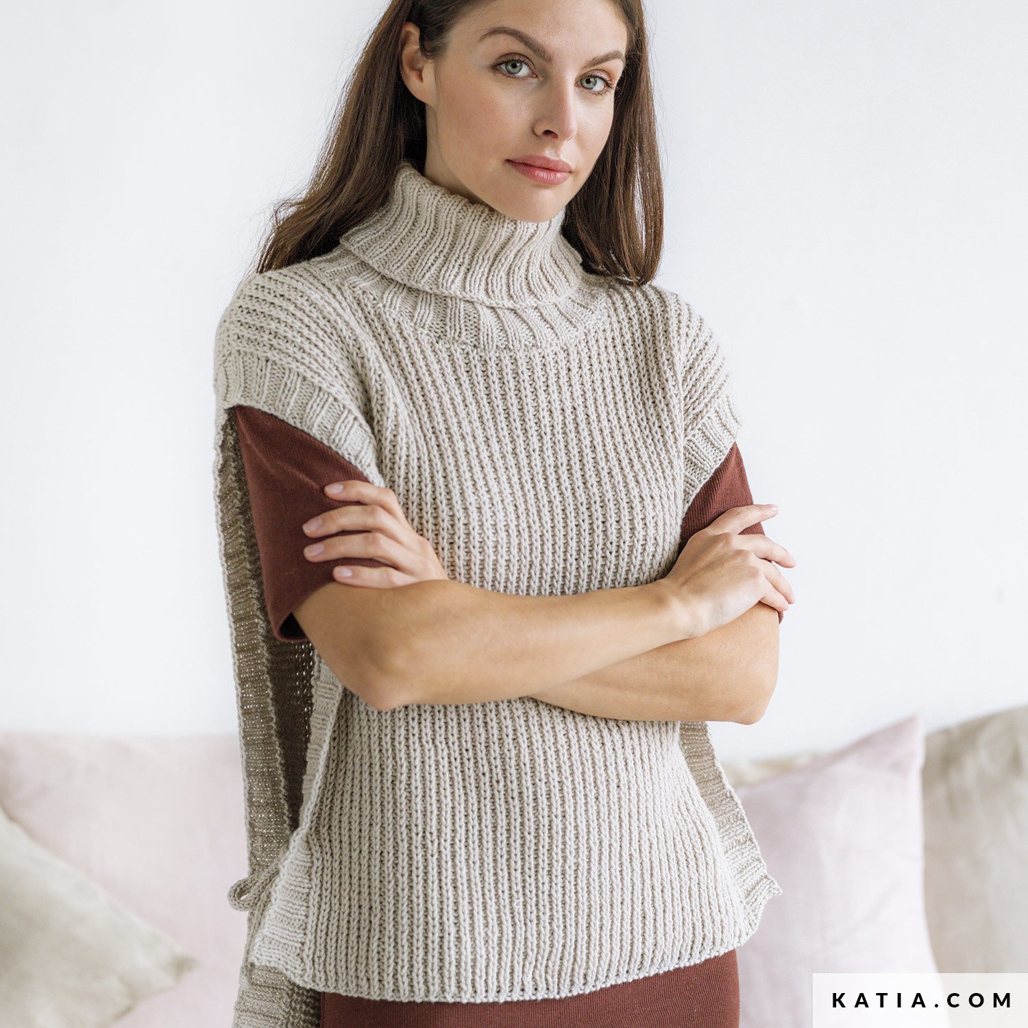 Pull sans Manches , - Femme - , Le Tricot