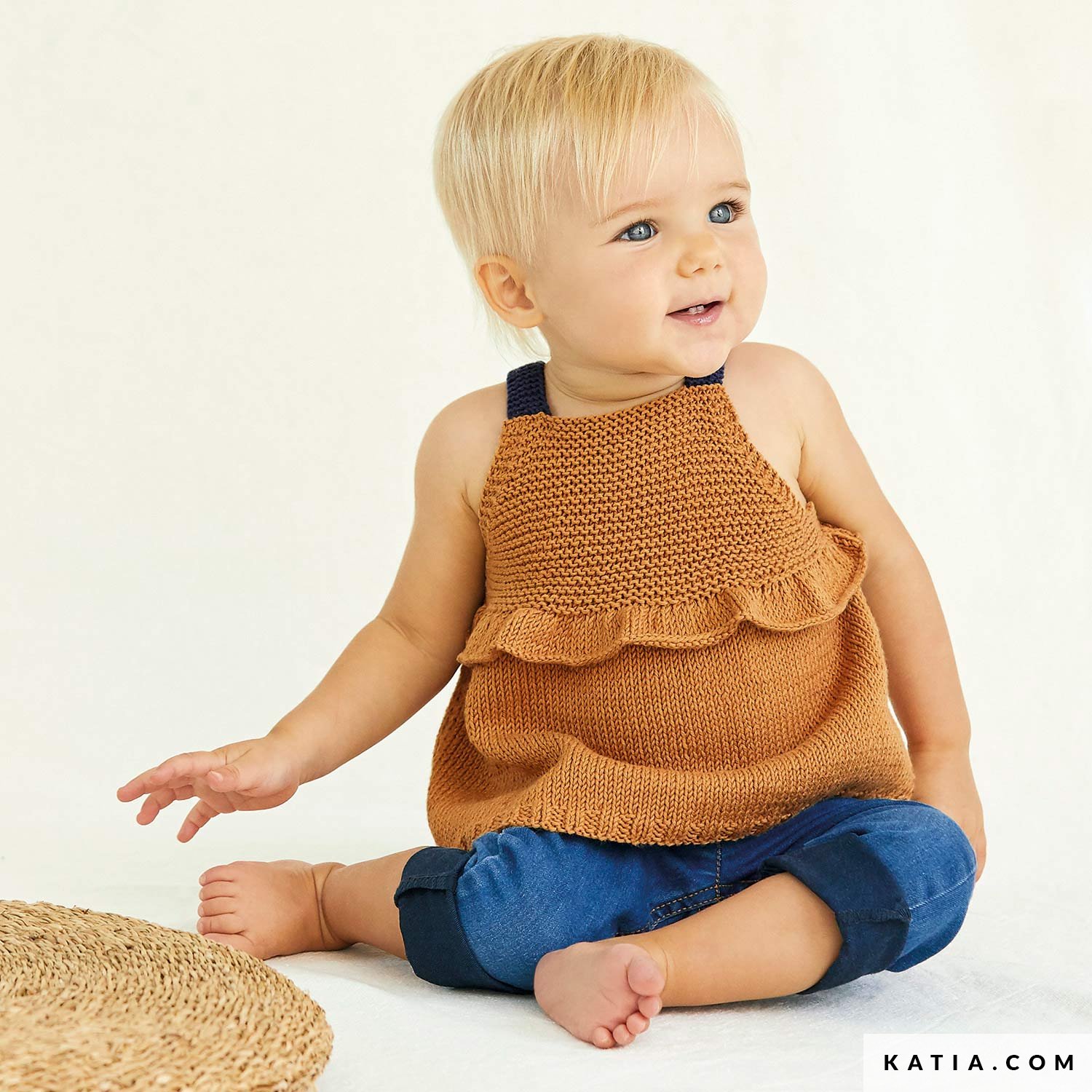 Overgooier Jurk Baby Lente Zomer modellen pat Katia