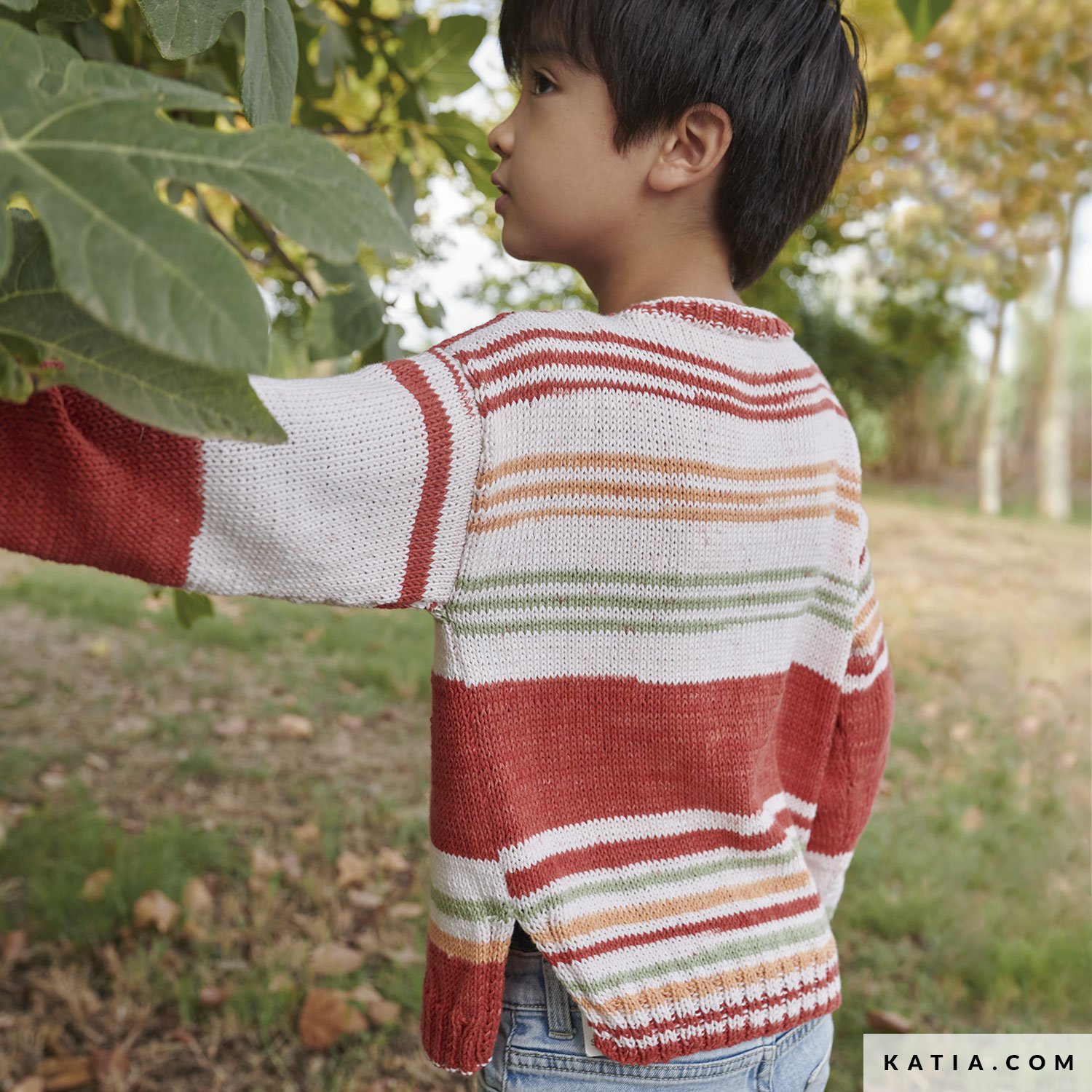 MAJESTIC FILATURES RETAIL - Pull col rond rayé multicolore
