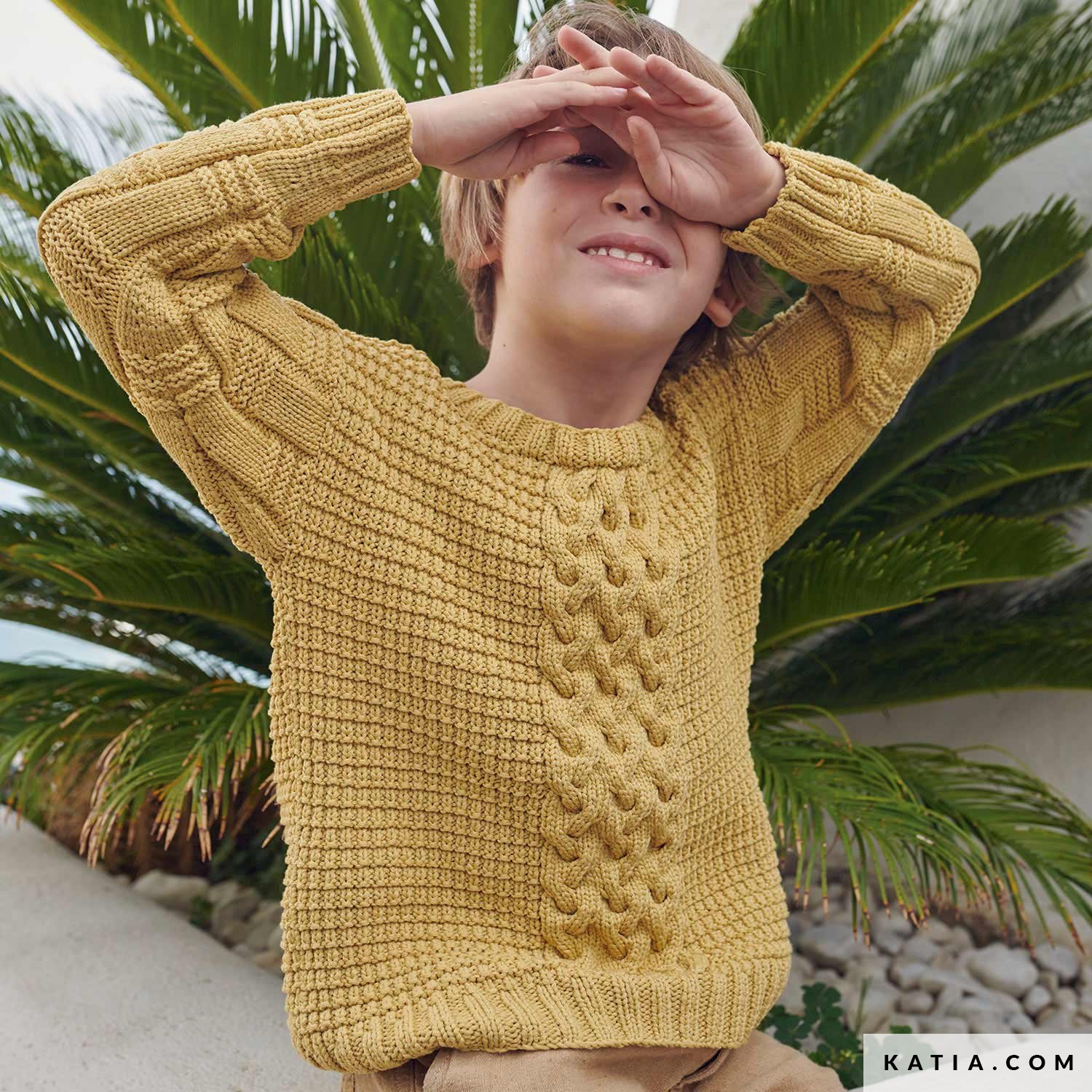 Pull Enfant Printemps Ete modeles patrons Katia