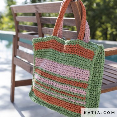 patroon breien haken dames draagtas lente zomer katia 6197 35 p