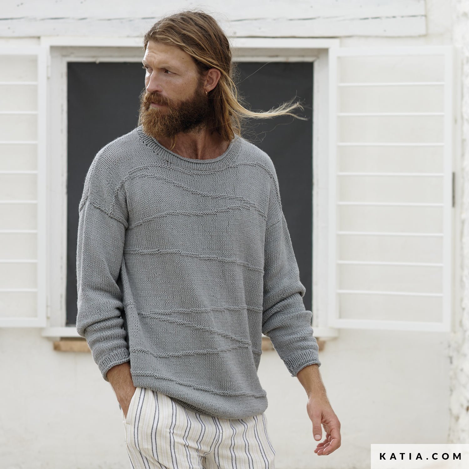 Jersey - Hombre - Primavera / Verano - patrones | Katia.com