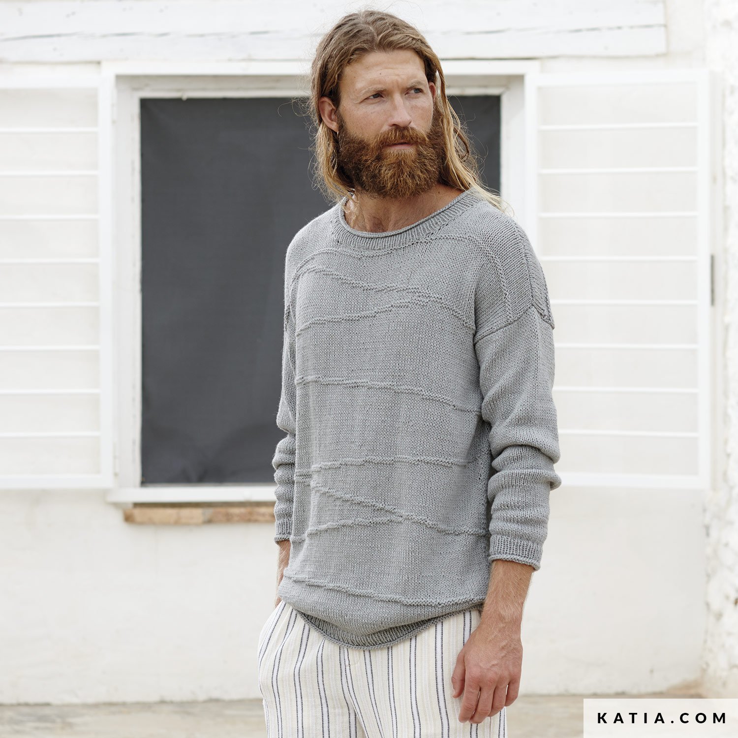 Sweater - Man - Spring / Summer - models & patterns | Katia.com