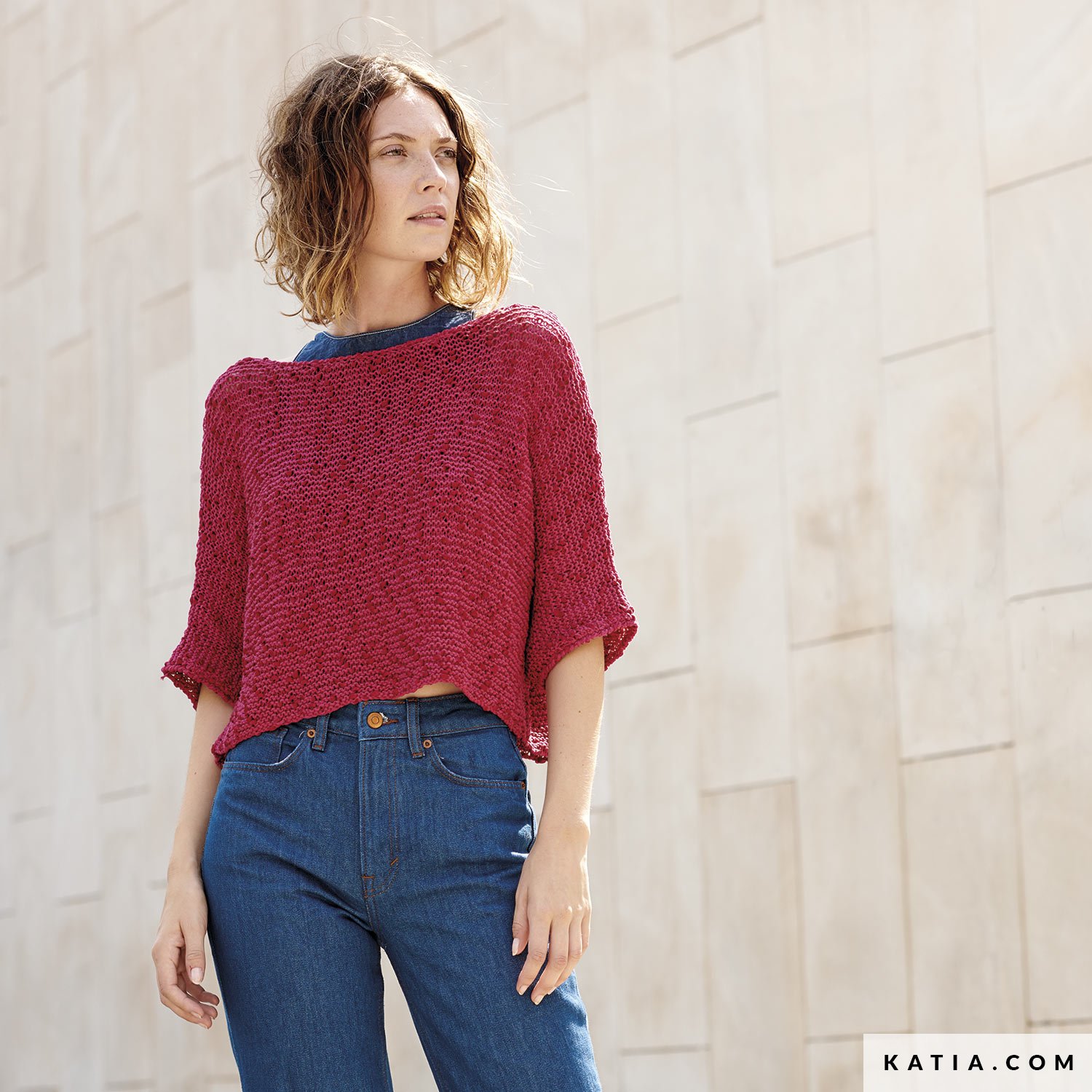 pattern-knit-crochet-woman-top
