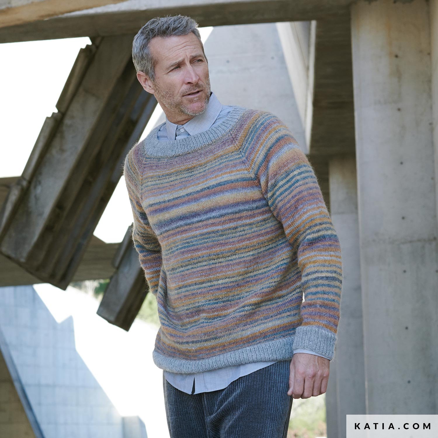 Sweater Man Autumn Winter models patterns Katia