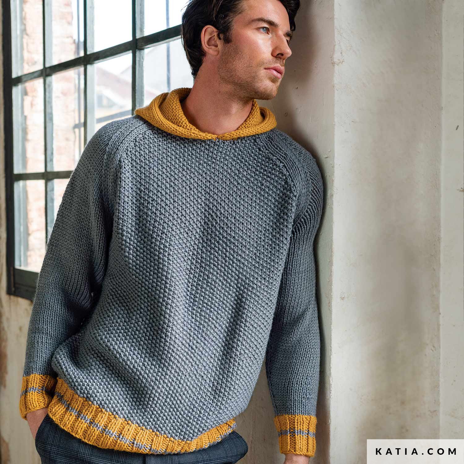 Sweater - Heren - Herfst / Winter - modellen & patronen Katia.com