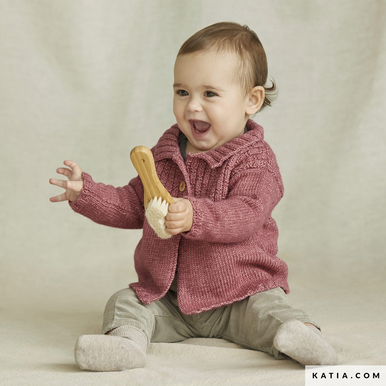 [レアカラー] Wool Shirts Jacket ベビーピンク 36 Merino Wool Jacket, Dusty Pink - Happymess Outerwear | Maisonette