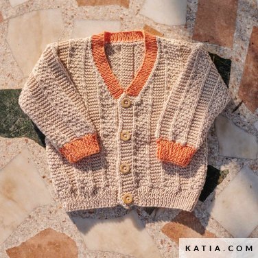 patroon breien haken baby jas lente zomer katia 6219 31 p