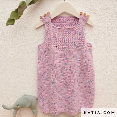 patroon breien haken baby jurk lente zomer katia 6219 24 p