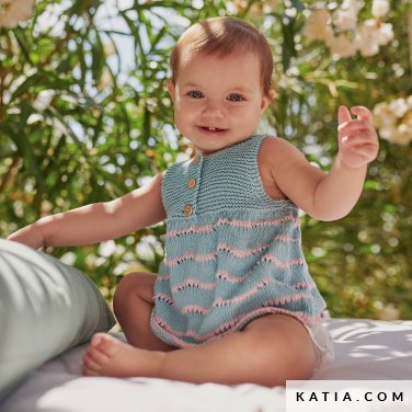 patroon breien haken baby jurk lente zomer katia 6219 28 p