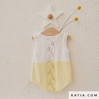 patroon breien haken baby kruippakje lente zomer katia 6219 1 p