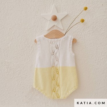 patroon breien haken baby kruippakje lente zomer katia 6219 1 p