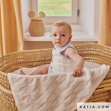 patroon breien haken baby kruippakje lente zomer katia 6219 8 p